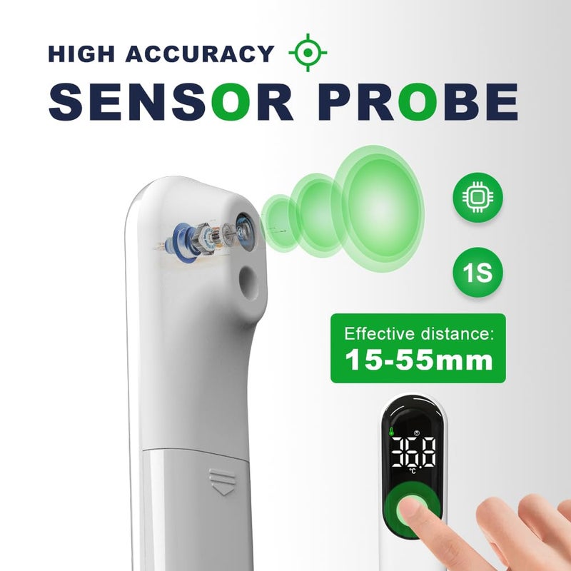 aloway Rechargeable Non-Contact Forehead Thermometer for Adults and Kids, Medical Digital Touchless with Fast Reading​ - Image 4